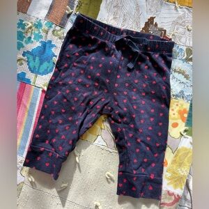 GAP Navy Blue Pants with Red hearts